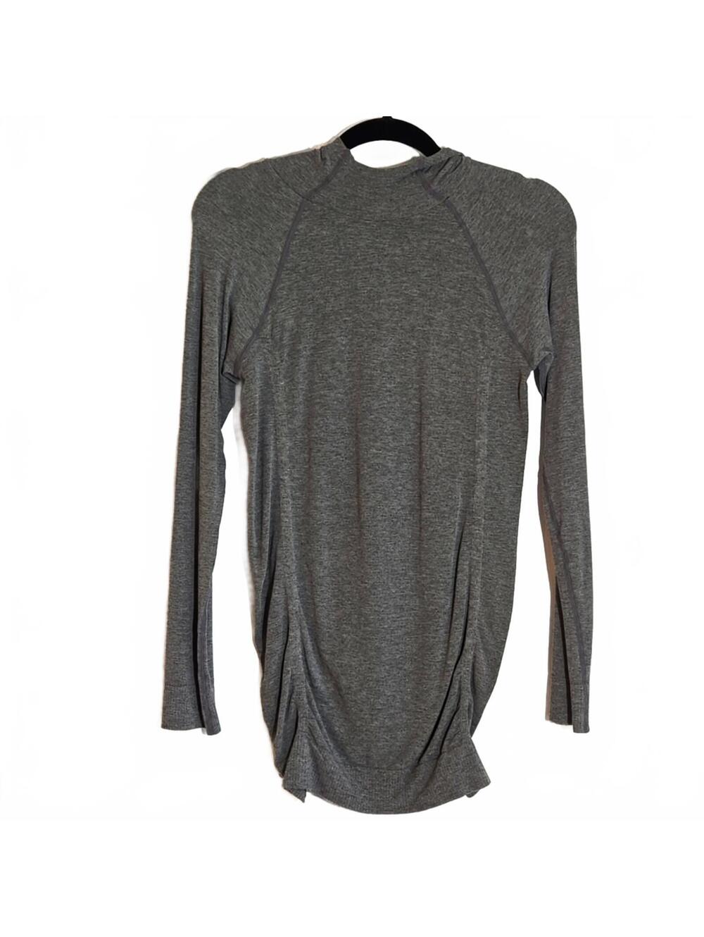 Fabletics Heatheted Gray Hooded Tunic Sz XS Could Fit Small